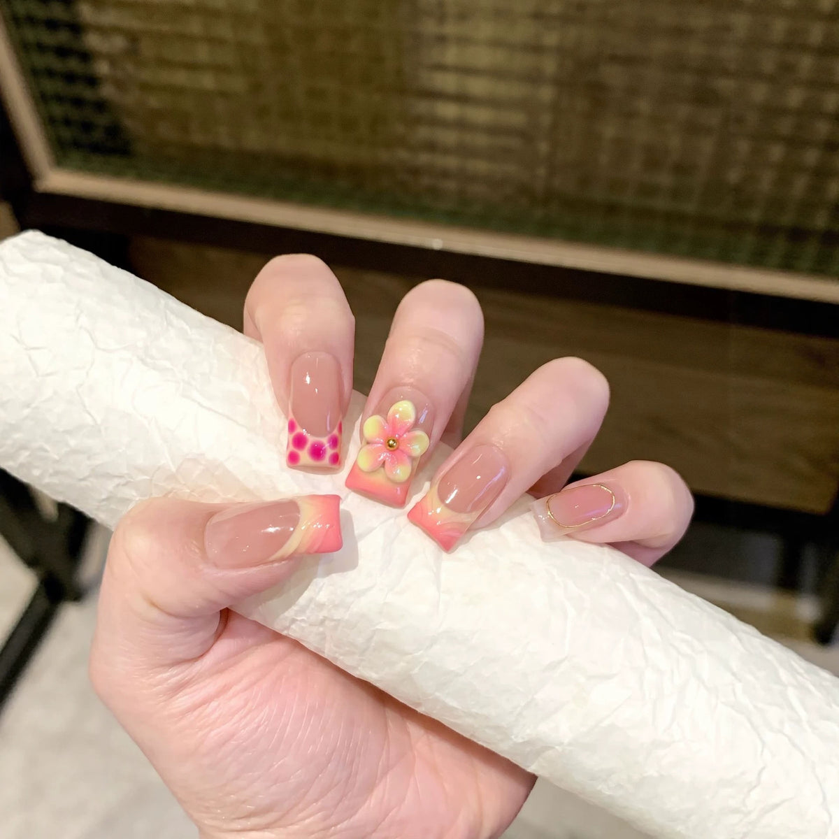 Blumen Design Press-On Nagelset Brehn