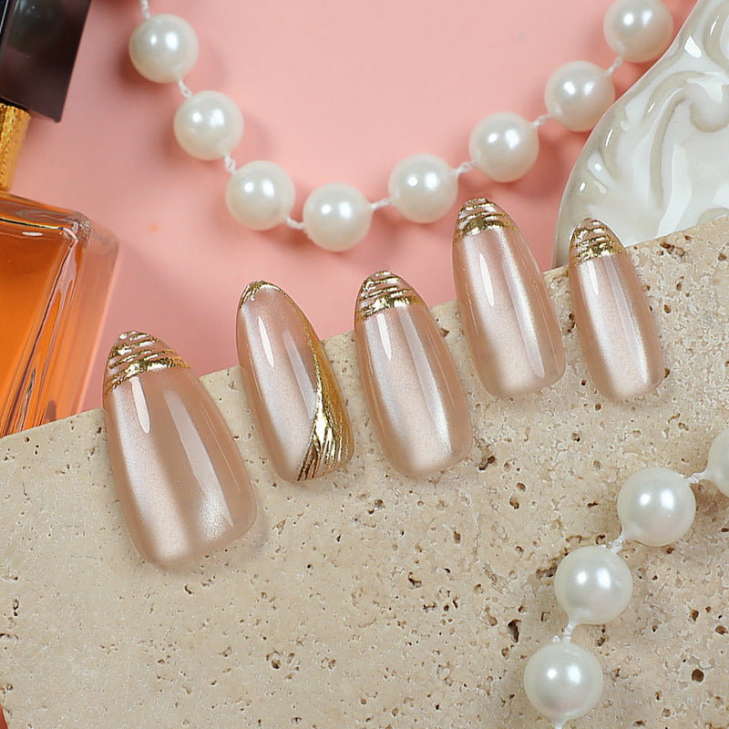 Stylisches Dekoratives Press-On Nagelset Brehn
