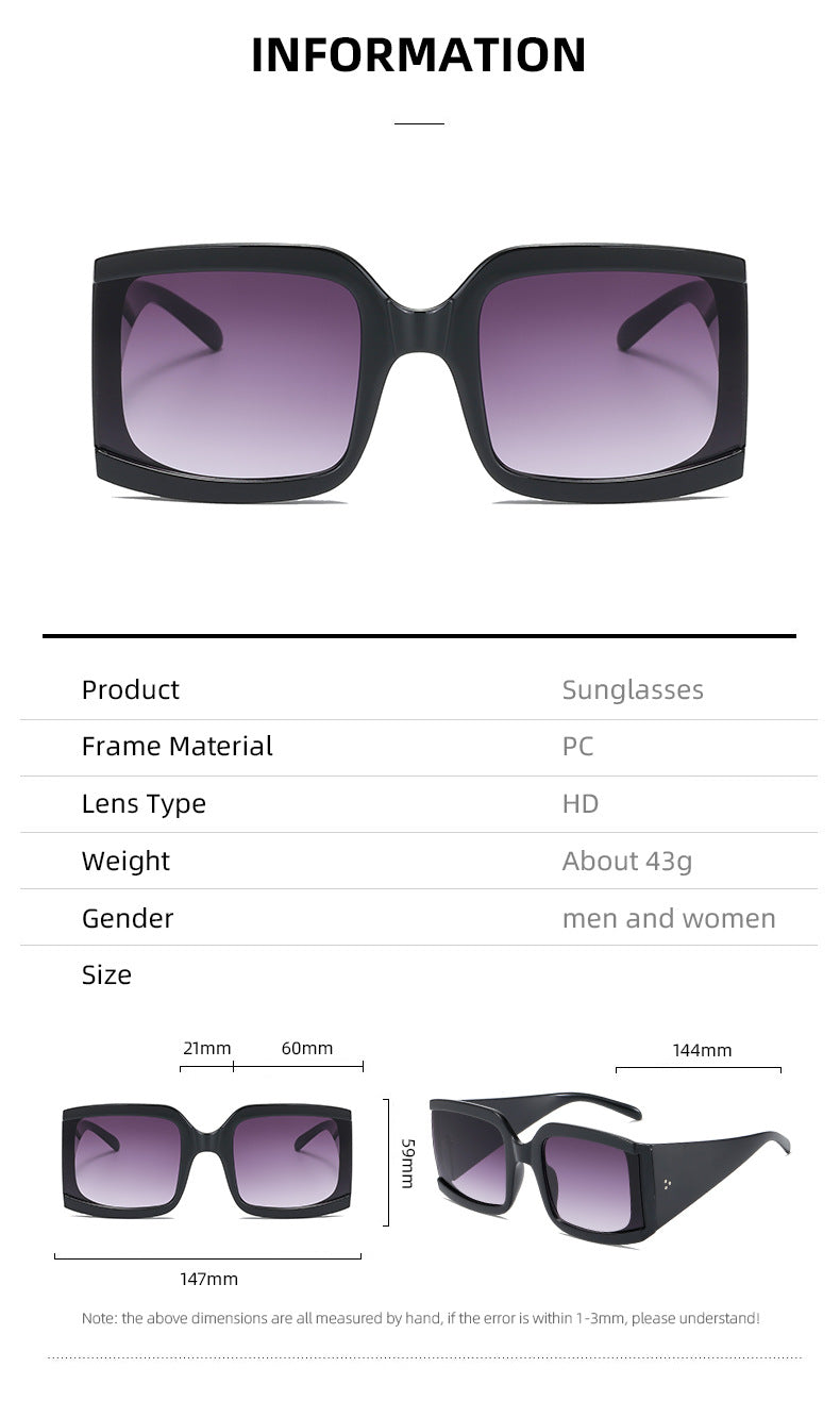 Damen Modische Oversize-Sonnenbrille Brehn