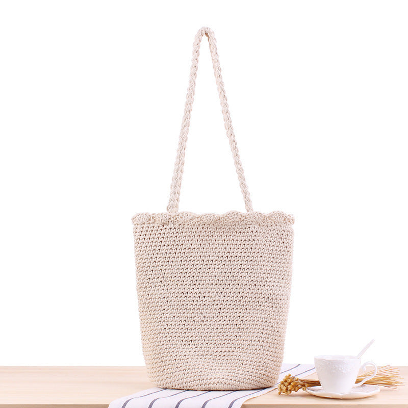 Handgefertigte Strandschultertasche Brehn