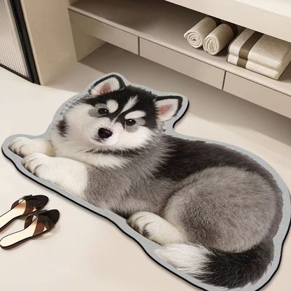 Gemütliche katzenförmige Badematte