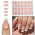 Stylisches French Tip Drucknagelset Brehn