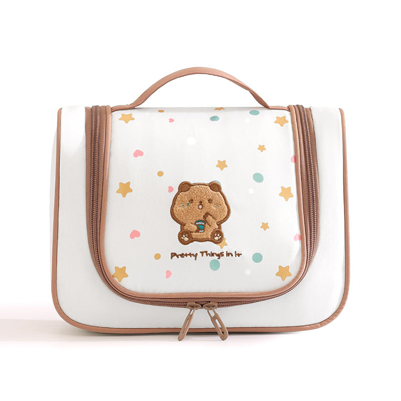 Süßer Cartoon-Druck Kosmetik Organizer Brehn