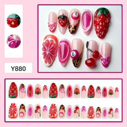 Kreative Frucht Nagelkunst mit Bunten Designs Brehn