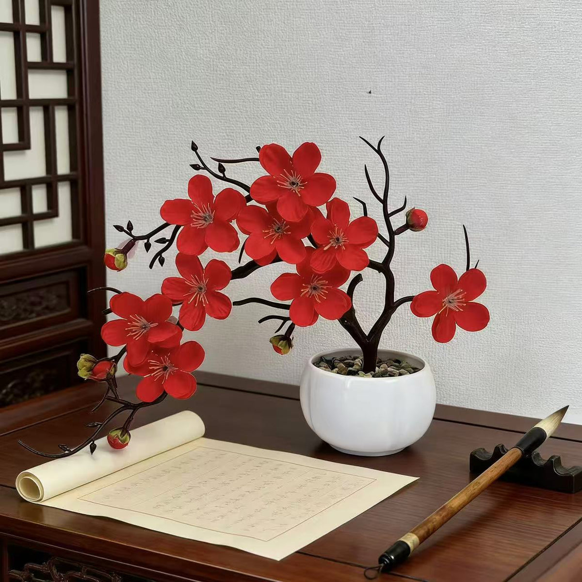 Elegante dekorative Blumenbaumarrangement für die Wohnkultur