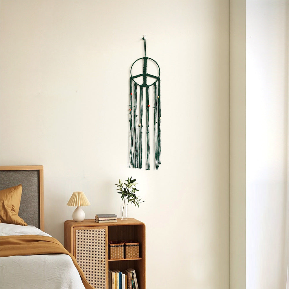 Makramee Wanddekoration mit elegantem Reiz