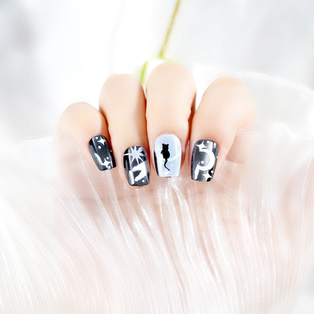 Künstlerisches Themen-Press-On-Nagelset Brehn