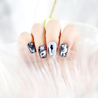 Künstlerisches Themen-Press-On-Nagelset Brehn