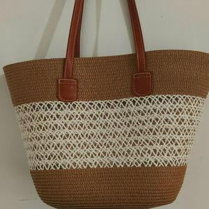 Oversized Strandtasche Aus Geflochtenem Material Brehn
