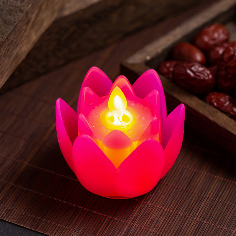 LED Lotuskerze