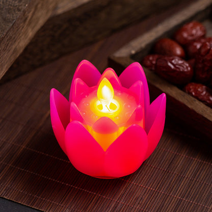 LED Lotuskerze