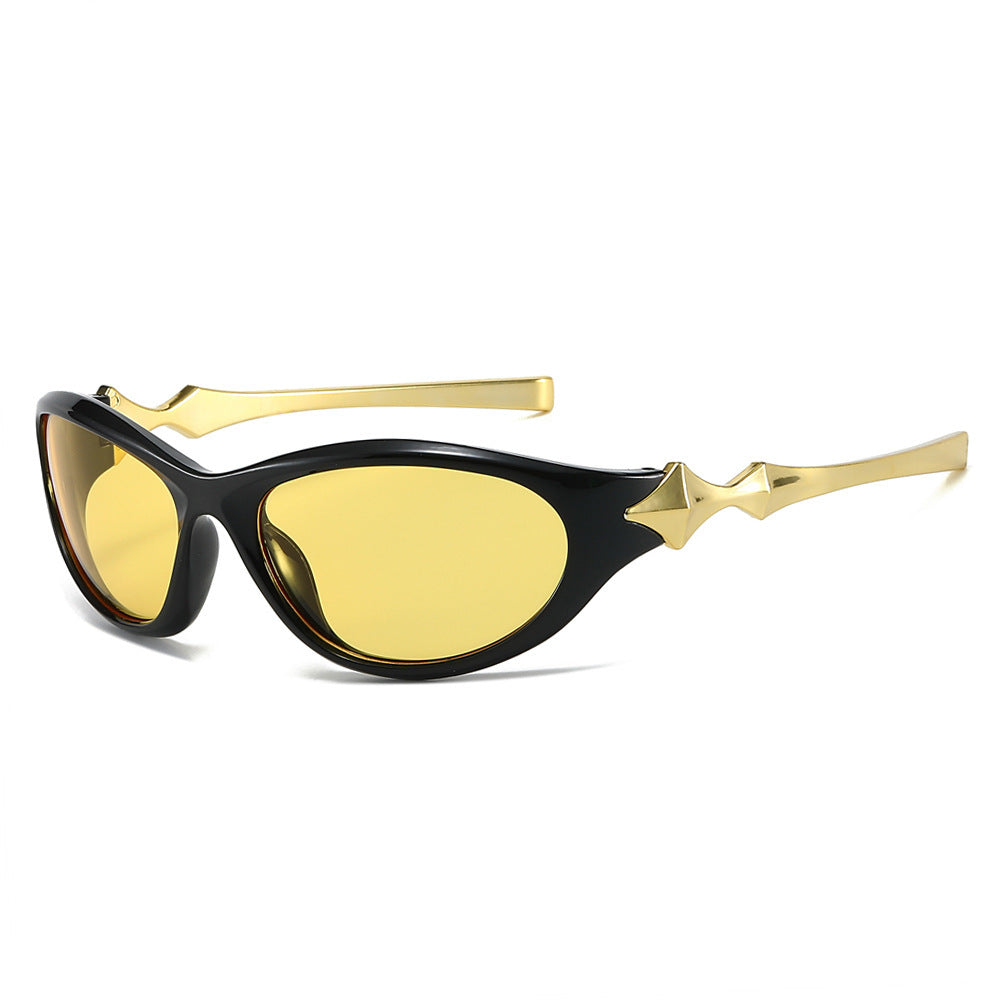 Modisch Inspirierte Vintage-Cat-Eye-Sonnenbrille Brehn