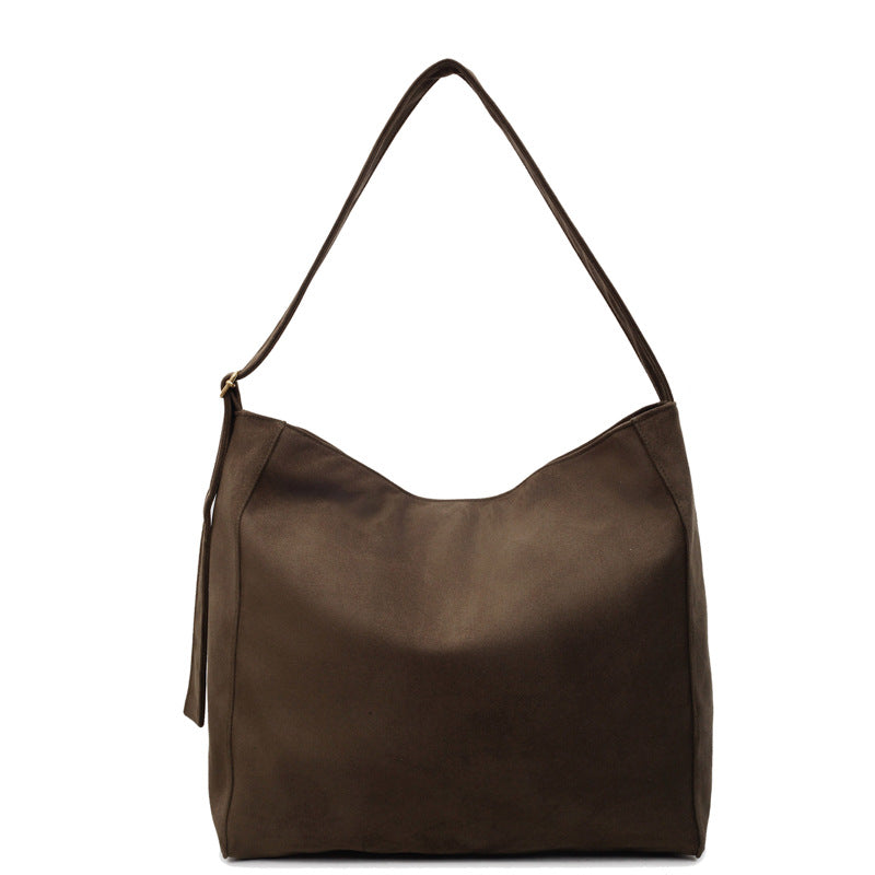 Weiches Wildleder Hobo-Bag