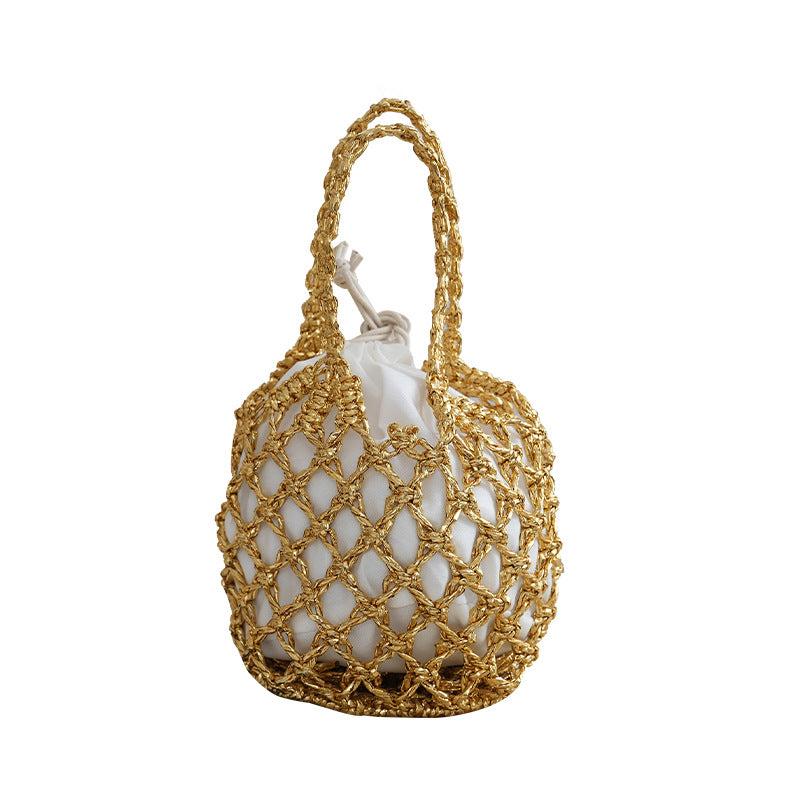 Netz-Shopper-Tasche mit Geflochtenem Design Brehn