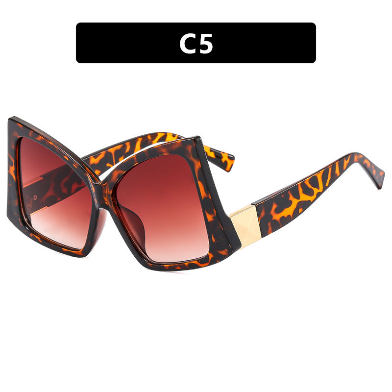 Damen oversized Sonnenbrille mit elegantem quadratischen Rahmen und schützendem UV-Schutz Brehn