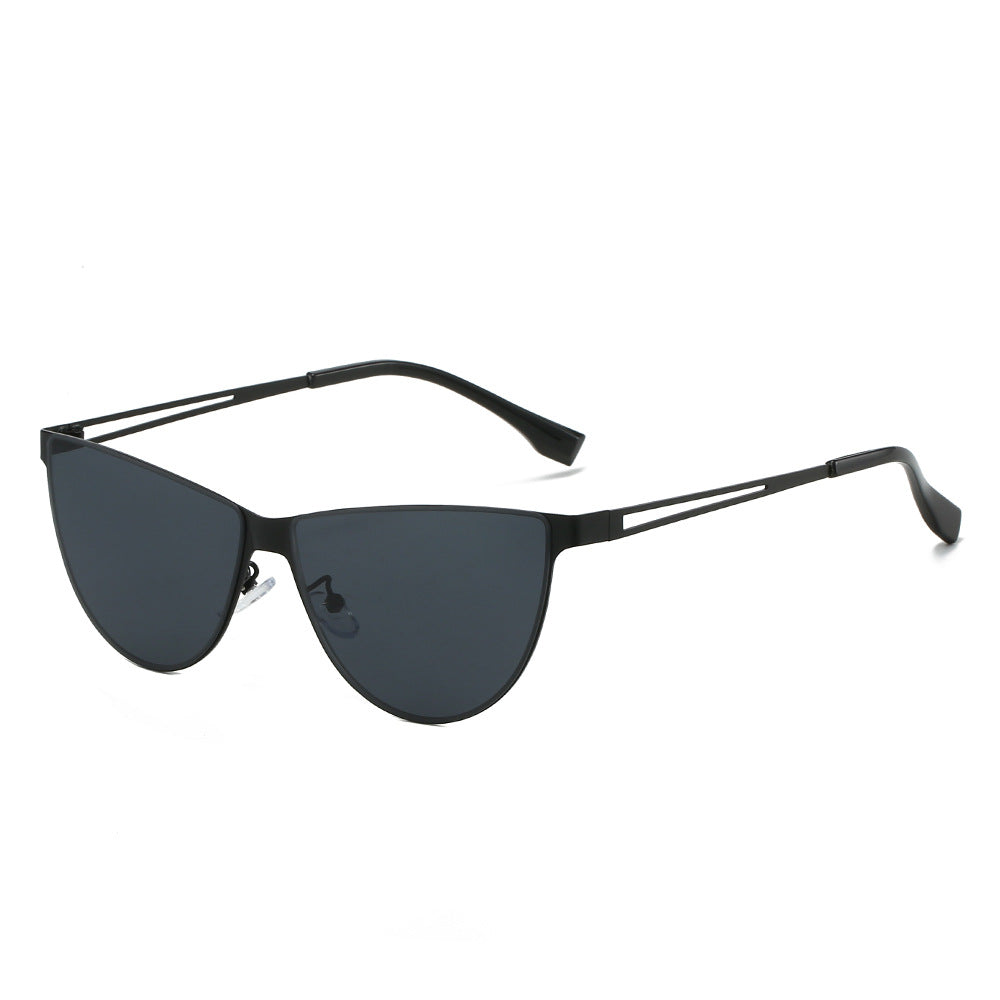 Damen Modische Cat-Eye Sonnenbrille mit elegantem Metallgestell Brehn