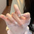 Elegante dekorative Press-On Nail Set Brehn