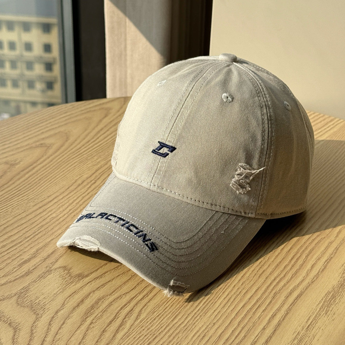Herren Zerschlissenes Denim Baseball Cap Brehn