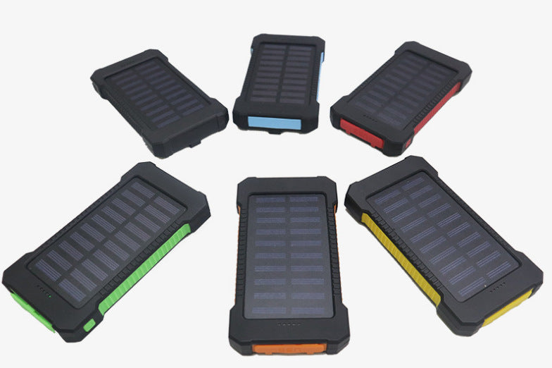 Solarbetriebene Powerbank mit robustem Gehäuse und intelligenter Ladefunktion Brehn