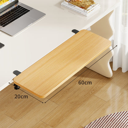 Unter-Desk Bambus Ausziehbare Arbeitsfläche Clamp-Montierte Tastatur- & Mausplattform