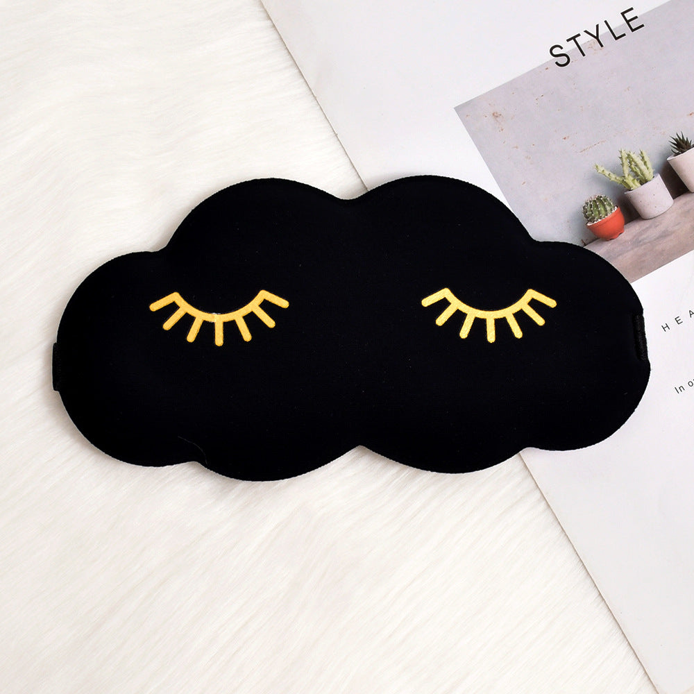 Damen nan niedliche Wolken Schlafmaske aus Memory-Schaum mit ergonomischer Polsterung und verstellbarem Elastikband Brehn