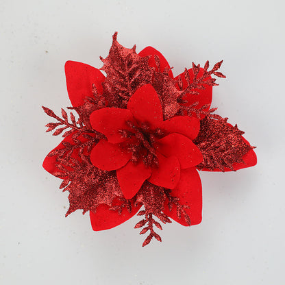 Dekorative Glitzernde Blumenbrosche Brehn