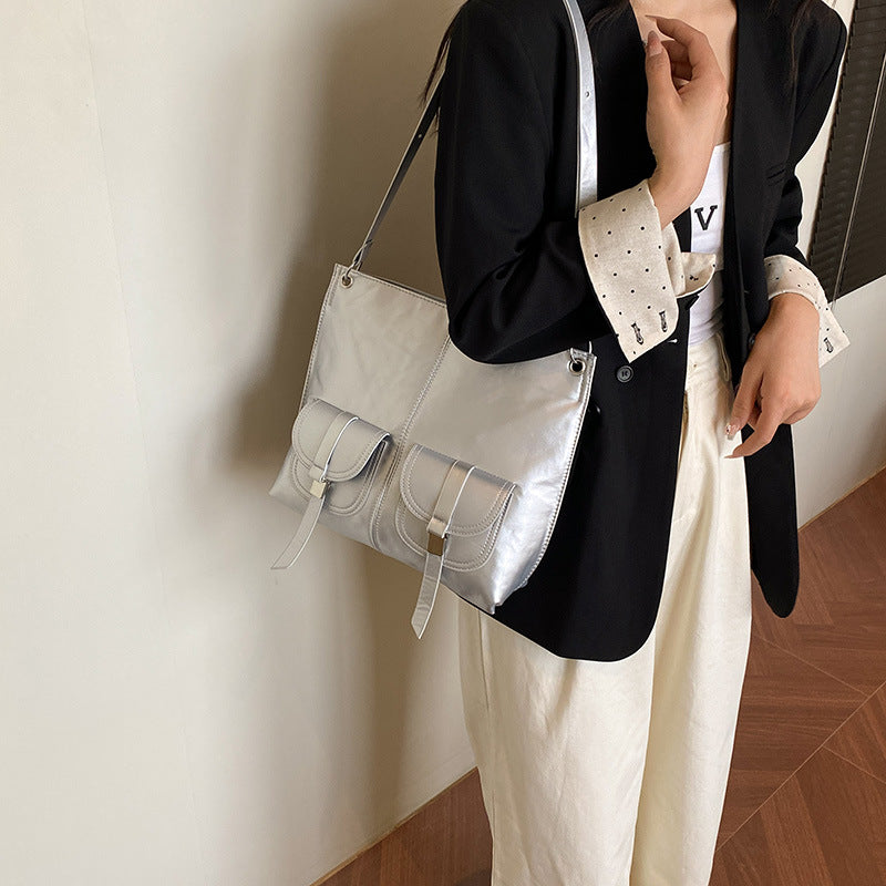 Moderne Strukturierte Schultertasche Brehn
