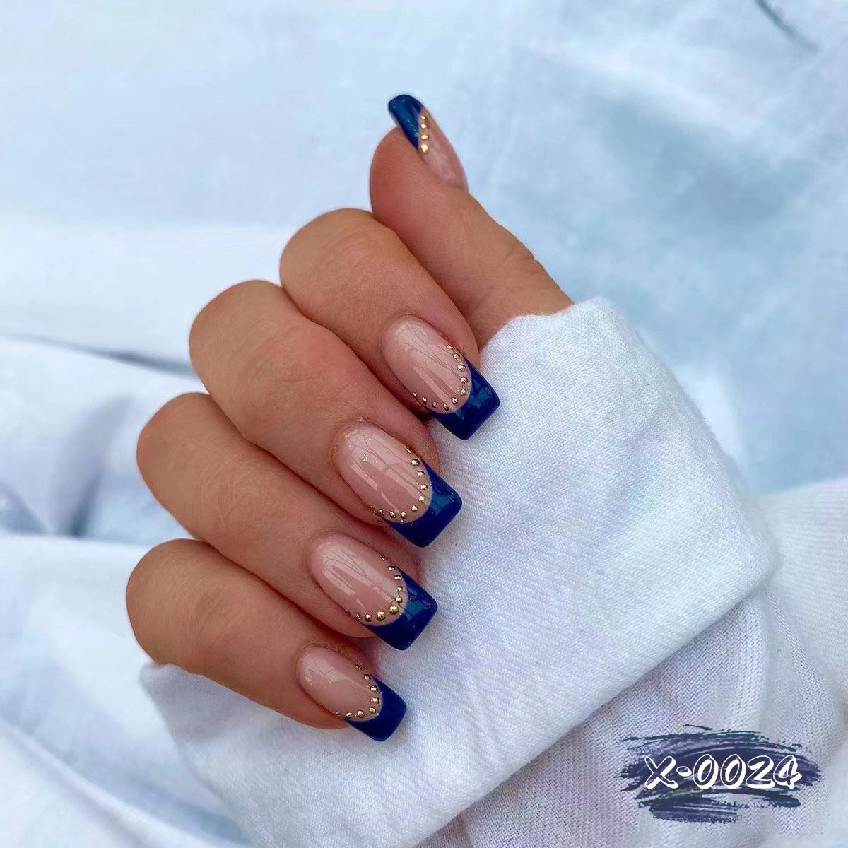 Elegantes French Tip Gel Nagel Kunst Kit