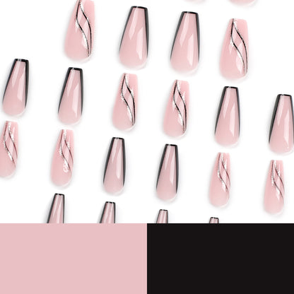 Kunstvolle Nagelverlängerungen mit elegantem Design Brehn