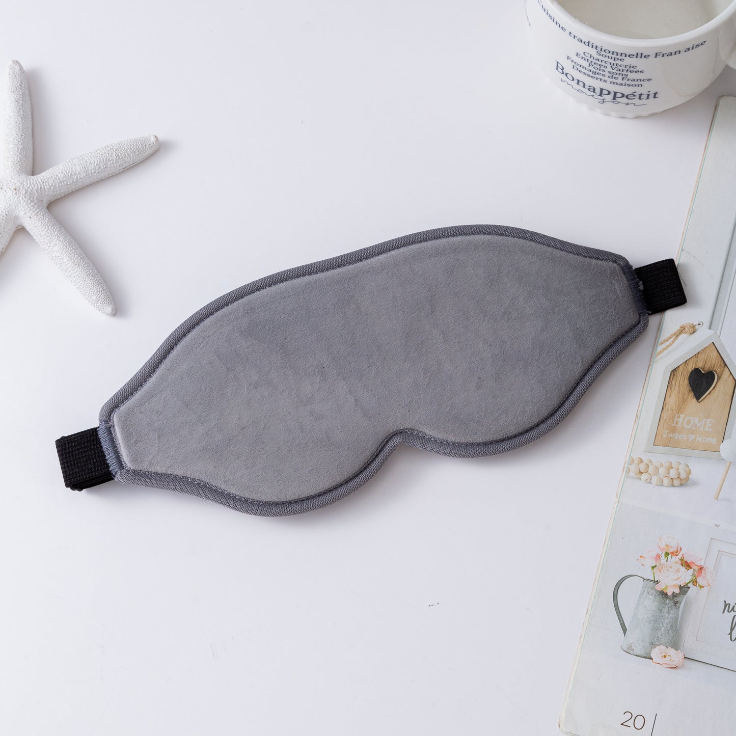 Unisex nan ergonomische Schlafmaske mit dreidimensionaler Kontur und verstellbarem Gummiband Brehn