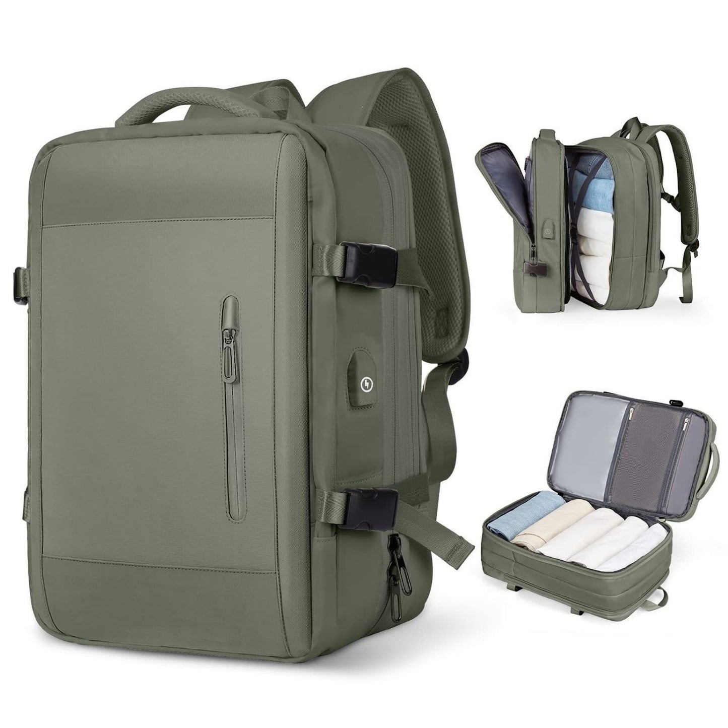 Multifunktionaler Laptop-Rucksack Mit Usb-Ladeanschluss Und Wasserabweisendem Material Brehn