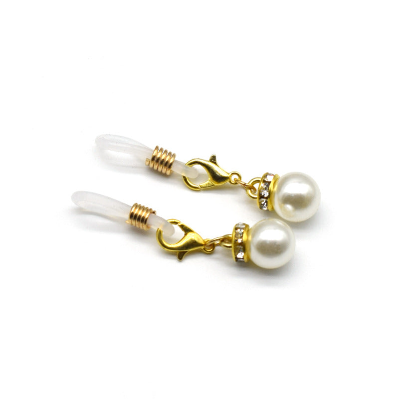Eleganter Perlen- und Kristall-Brillenhalter Brehn