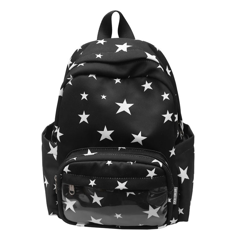 Sternen-Print Multi-Taschen Rucksack Brehn