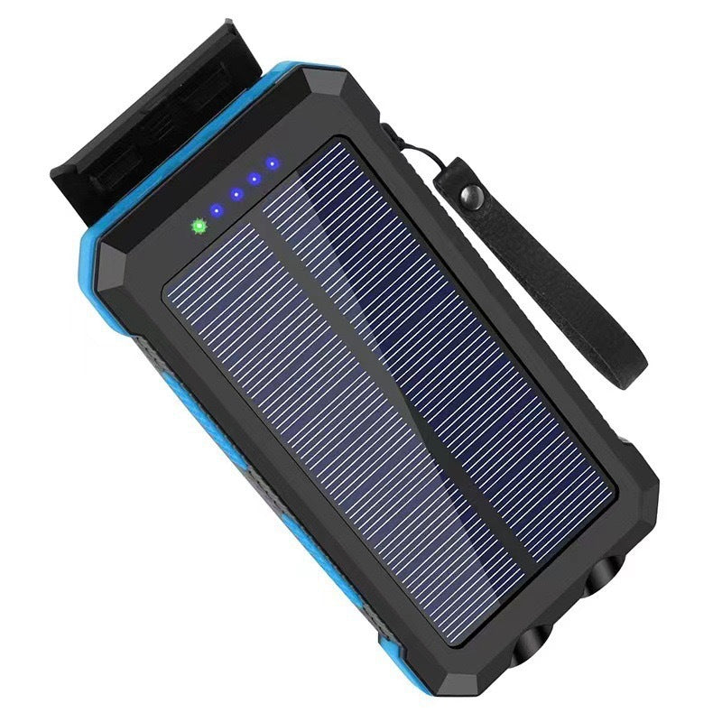 Robuste Solar-Powerbank mit mehrfachen Ladeanschlüssen Brehn