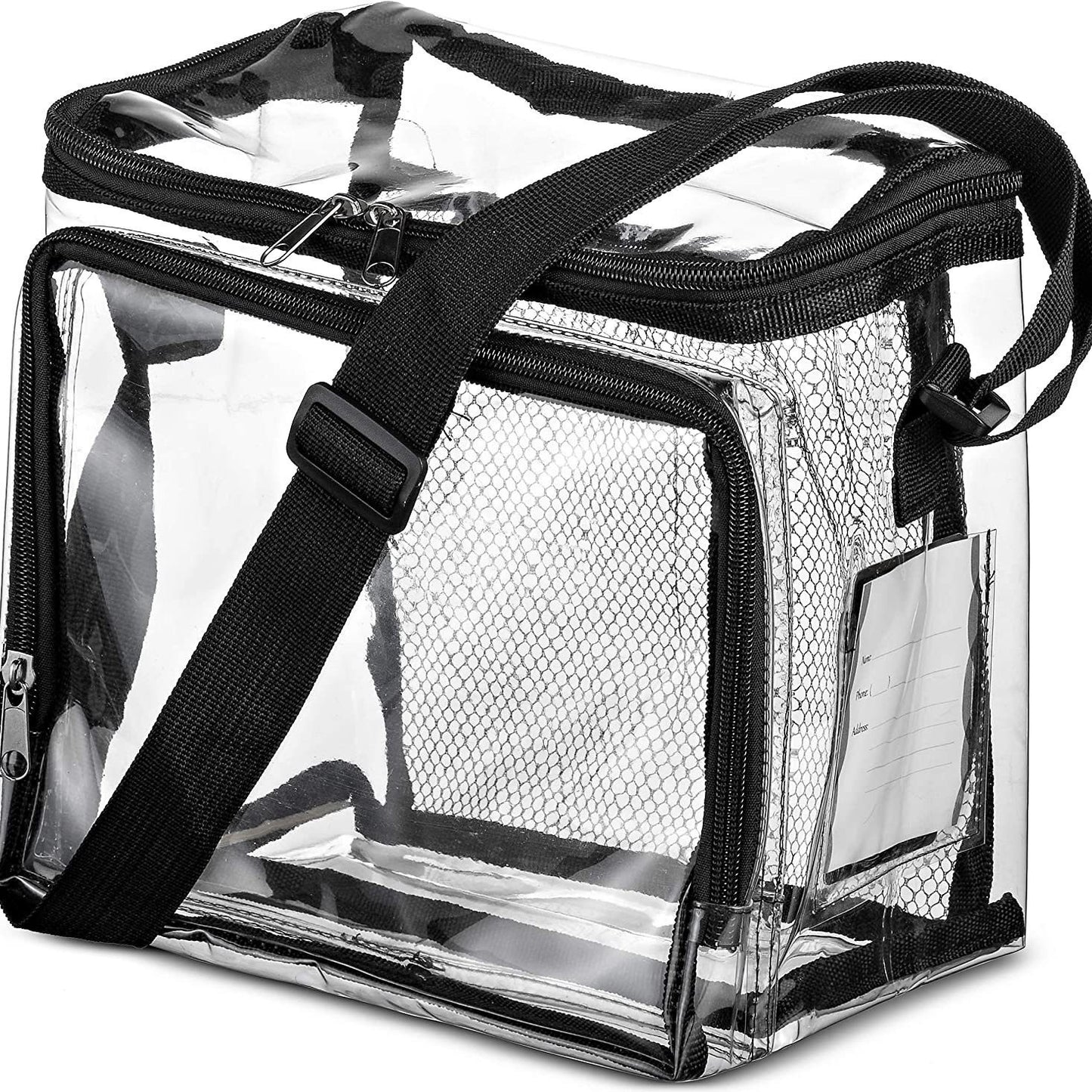 Transporttasche Aus Transparentem Material mit Netzfächern Brehn