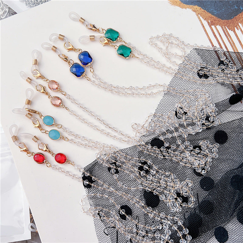 Stylische Perlen-Brillen Kette Brehn