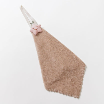 Plüsch-Maus-Hauben-Babybadetuch mit Aufhängeschlaufe