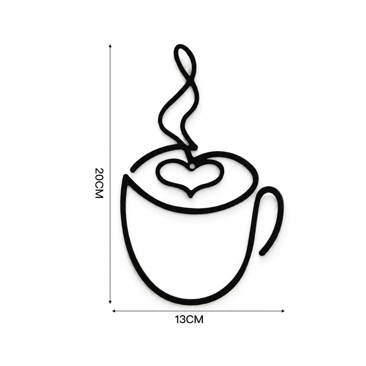 Künstlerische Kaffeetassen Wanddekoration
