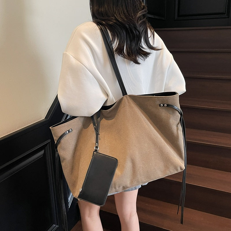 Geräumige Canvas-Shopper-Tasche Brehn