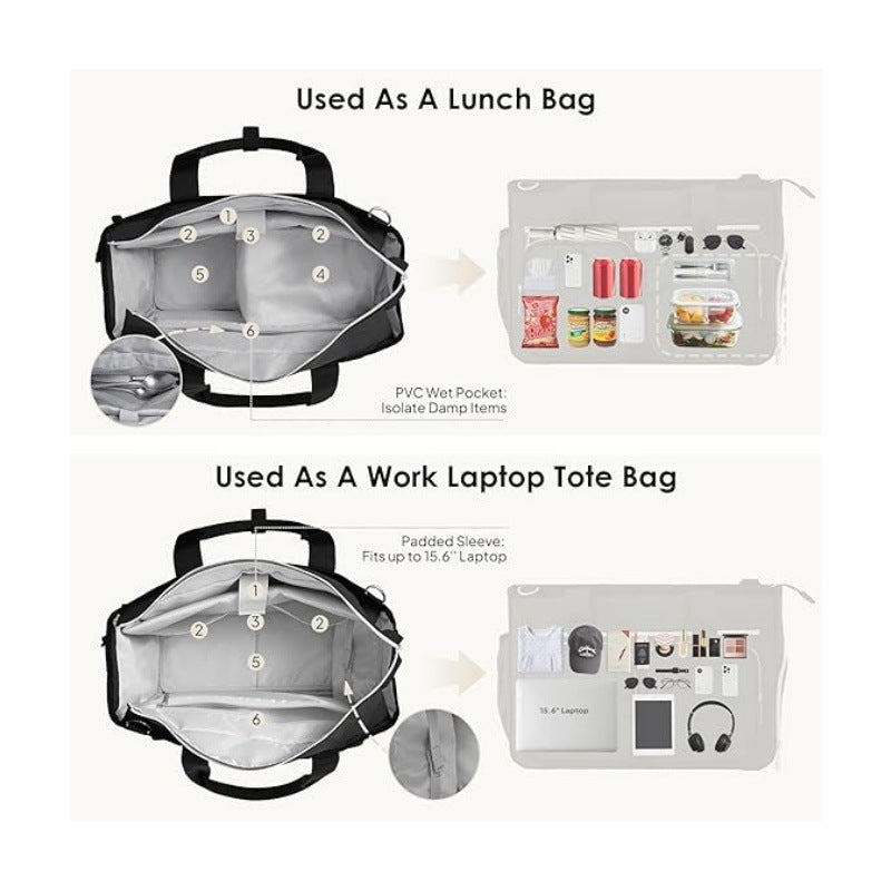 Multifunktionale Tote-Bag mit Isoliertem Fächersystem Brehn