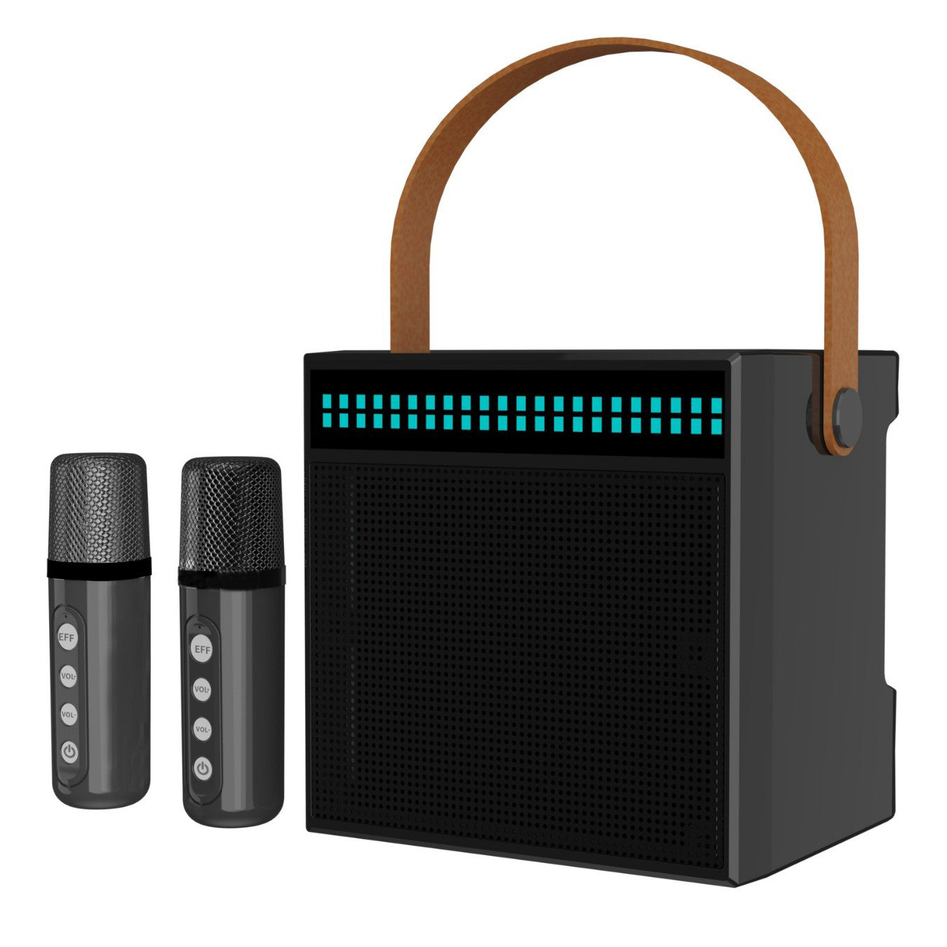 Tragbares Karaoke-System mit Dual-Mikrofonen Brehn