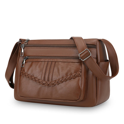 WoStylish Leder Umhängetasche