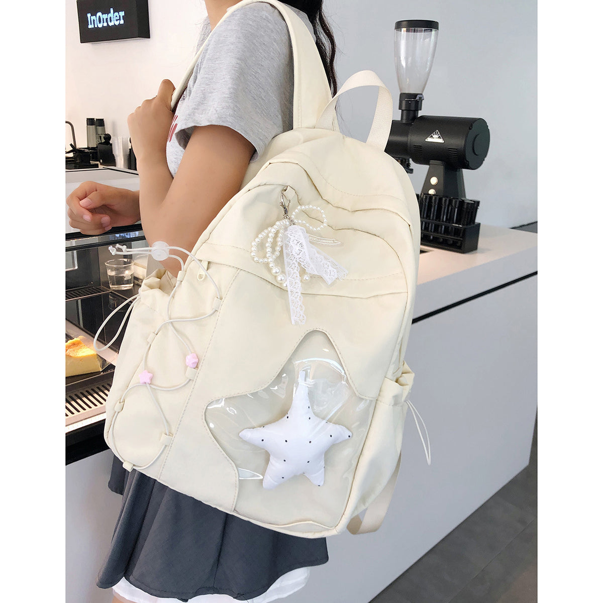 Stylische dekorative Mini-Rucksack Brehn