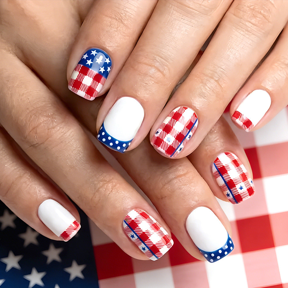 Patriotisches Nagelkunst-Set Brehn