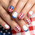 Patriotisches Nagelkunst-Set Brehn