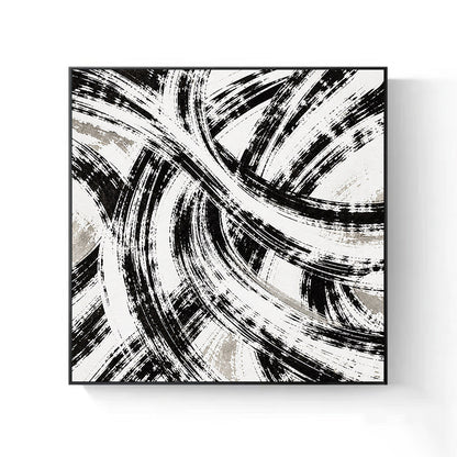 Abstrakte Pinselstrich Leinwand Wandkunst