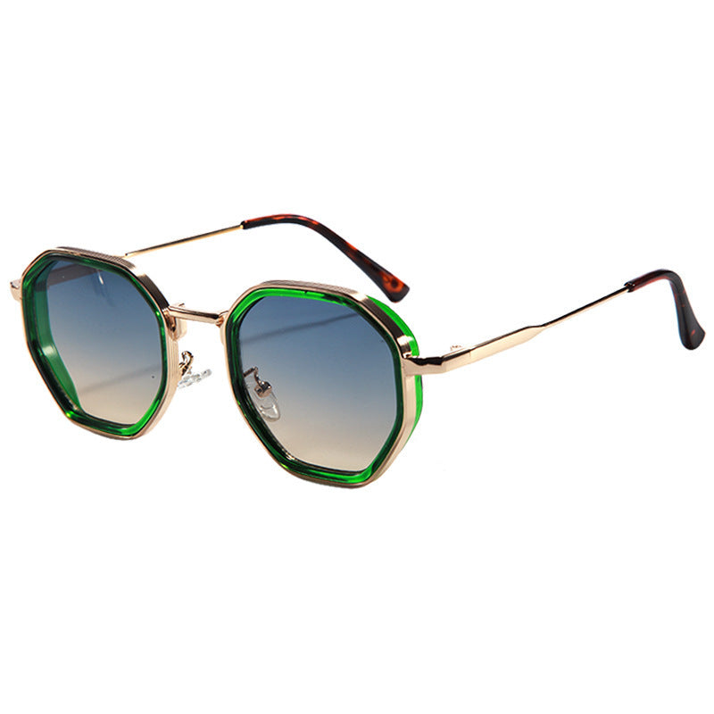 Damen geometrische Sonnenbrille mit modischem Rahmen Brehn