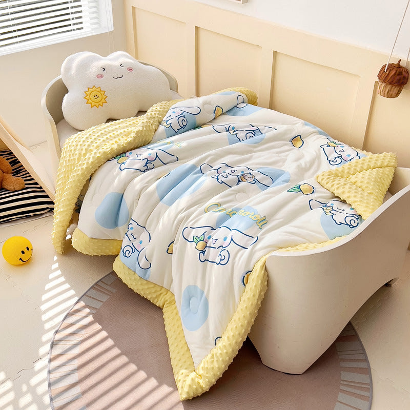 Mädchen Kuscheldecke mit vielseitigem Tiermotiv Brehn