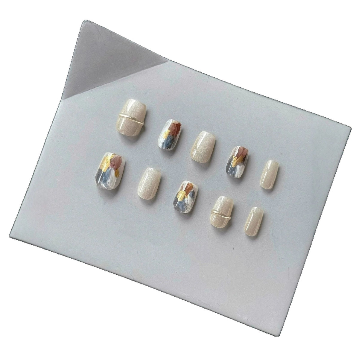 Künstlerisches Press-On Nageldesign-Set