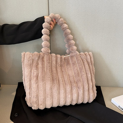 Plüsch Texturierte Handtasche